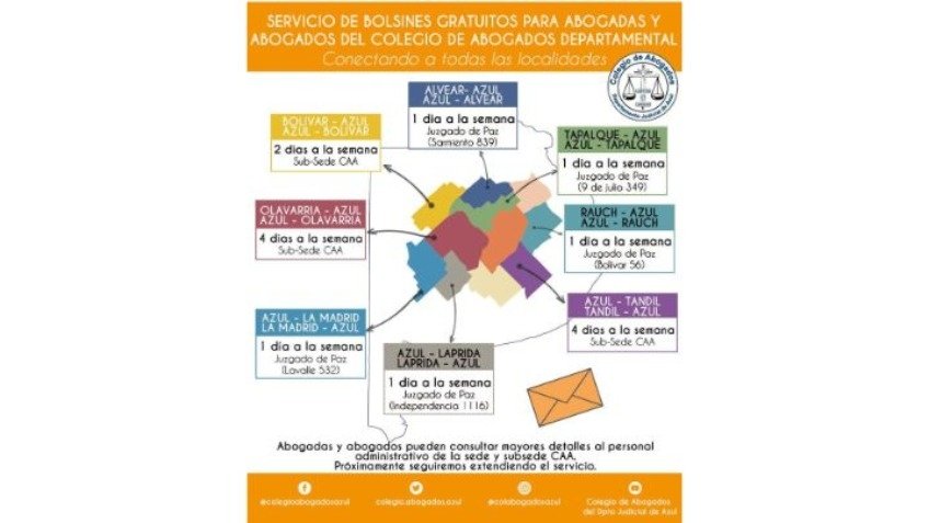 El Colegio de Abogados amplía el servicio de bolsines gratuitos